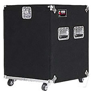 Pro 12U Carpet Amp Rack Case with Wheels